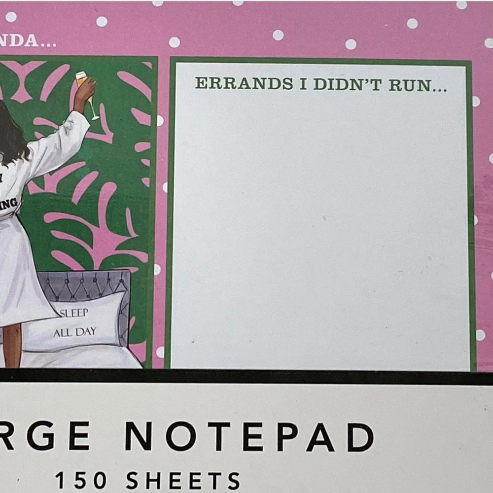 TODAY’S AGENDA Plant Decor Notepad